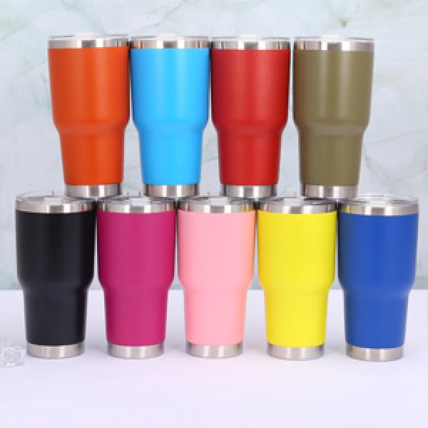 30oz spray stainless steel car cup