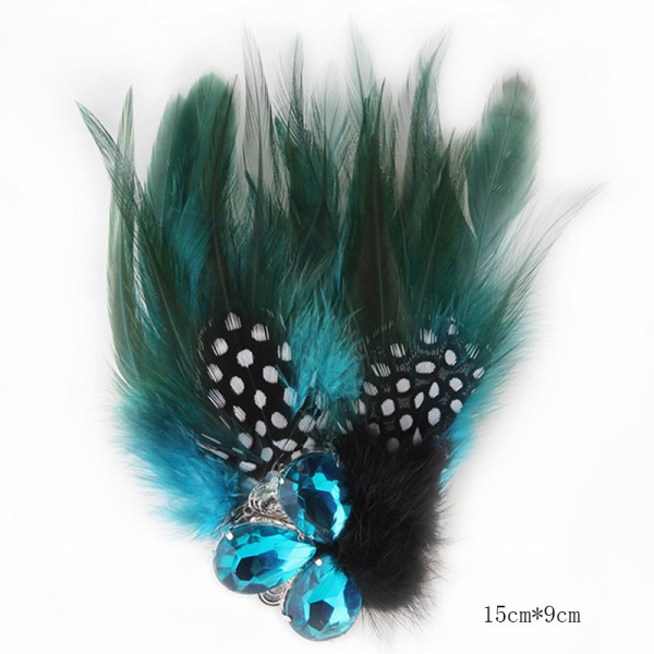 Feather Flower Handmake Brooch 