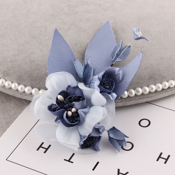 Feather Flower Handmake Brooch 