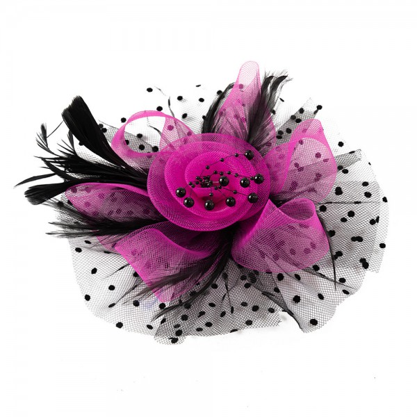 Feather Flower Handmake Brooch 