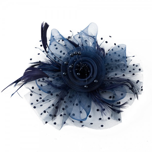 Feather Flower Handmake Brooch 