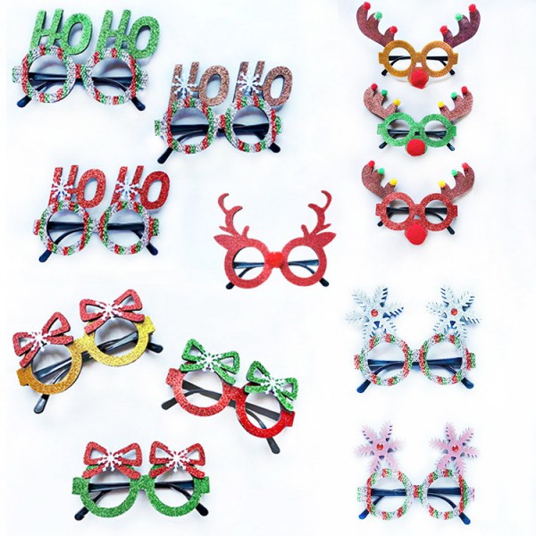 New 2025 Christmas glasses party Party props Glass...