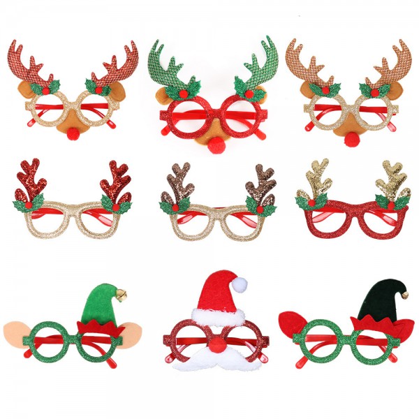 New 2025 Christmas glasses party Party props Glass...