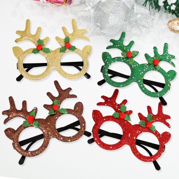 New 2025 Christmas glasses party Party props Glass...