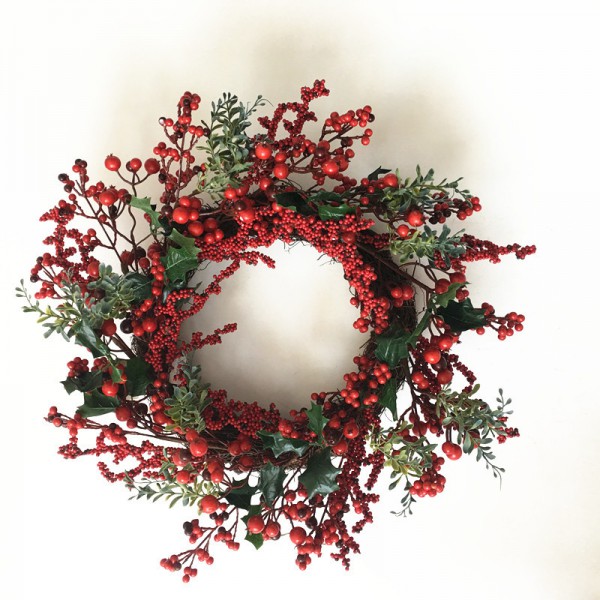 New arrival Christmas wreath Christmas red fruit w...