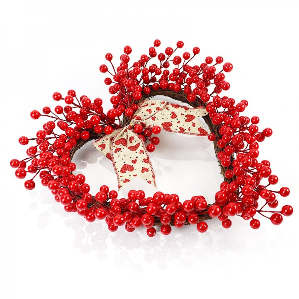 New arrival Valentine's Day door decoration simulation wreath & garlands