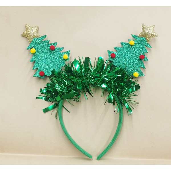 New Christmas hair ball headpiece yellow star head...