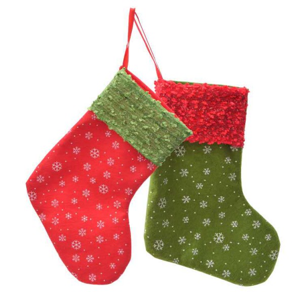 Youkan Fashion Decoration Red Green  Christmas Soc...