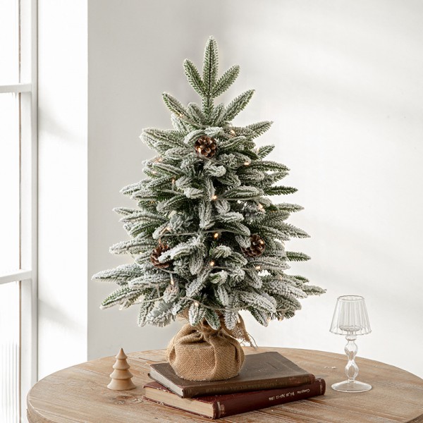  Artificial christmas decoration tree green /snow ...