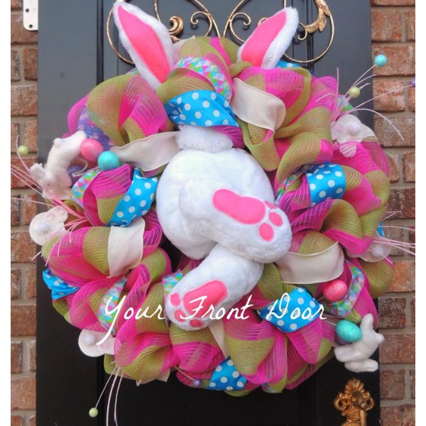Easter Bunny pendant Christmas Cross Border Garland Decoration Garland home decoration prop