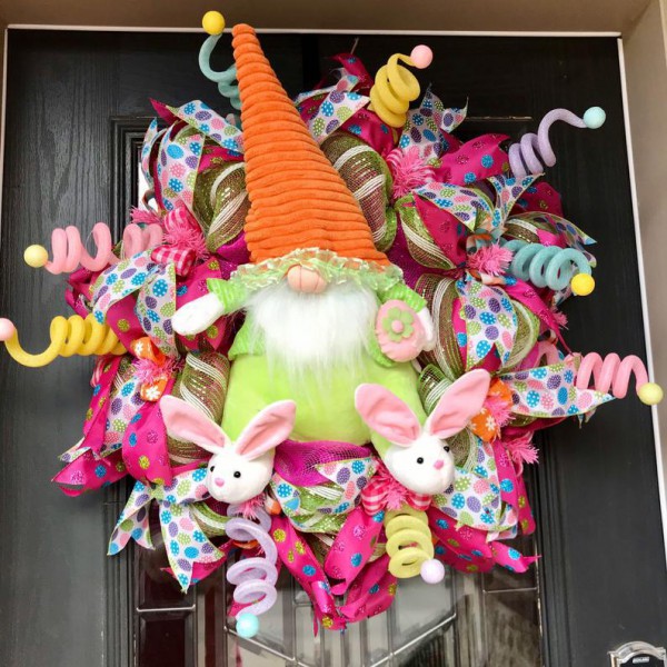 Easter Bunny pendant Christmas Cross Border Garland Decoration Garland home decoration prop