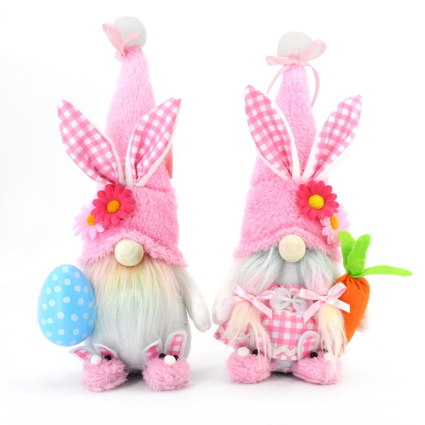 Easter faceless baby egg Pink bunny dwarf doll par...