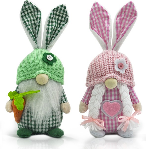 New Easter faceless doll square rabbit ears table ...