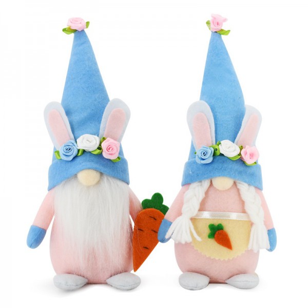 Easter faceless baby egg Pink bunny dwarf doll par...