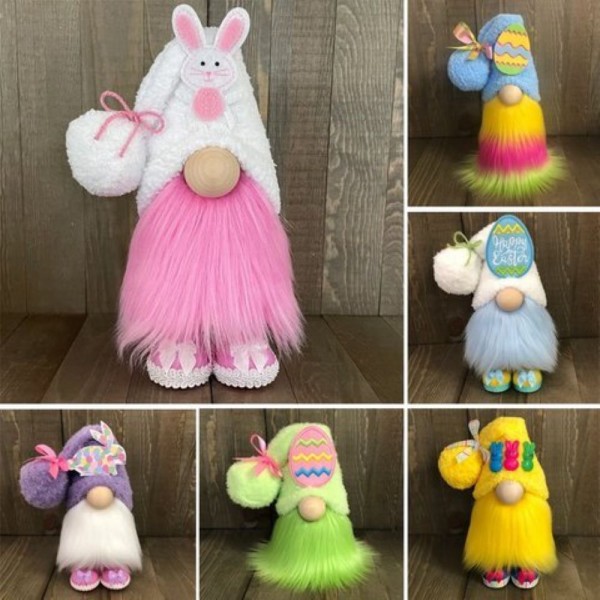 New Easter decorations faceless doll dwarf rabbit ...