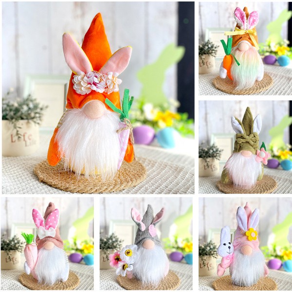 New Easter decoration gift faceless doll Easter Bu...