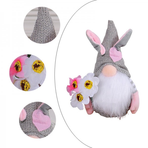 New Easter decoration gift faceless doll Easter Bunny