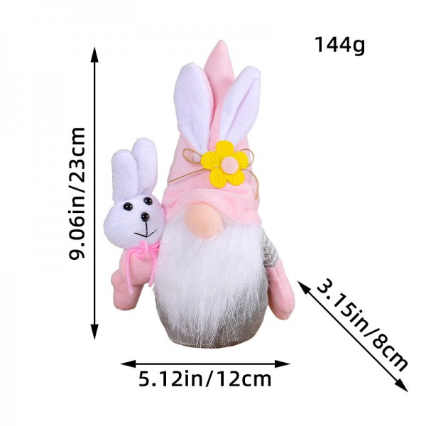 New Easter decoration gift faceless doll Easter Bunny