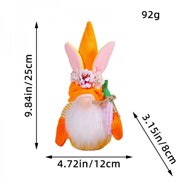New Easter decoration gift faceless doll Easter Bunny