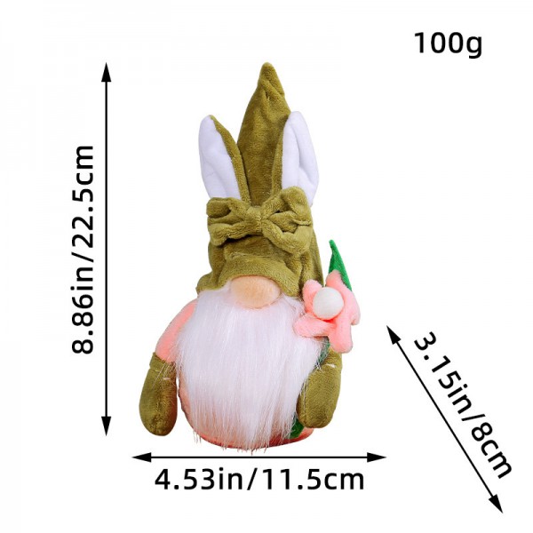 New Easter decoration gift faceless doll Easter Bunny