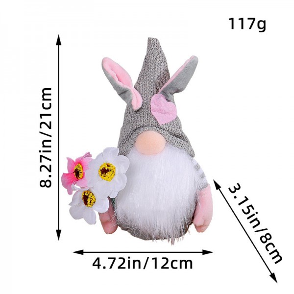New Easter decoration gift faceless doll Easter Bunny