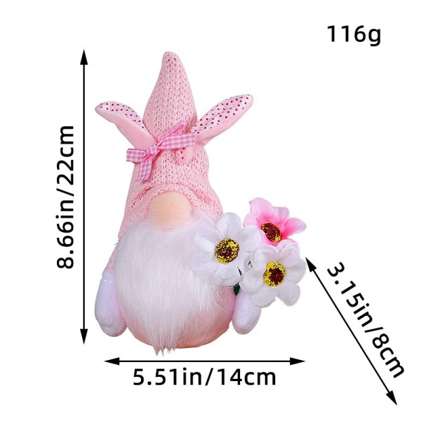 New Easter decoration gift faceless doll Easter Bunny