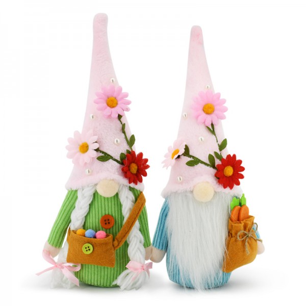 Easter faceless baby egg Pink bunny dwarf doll par...