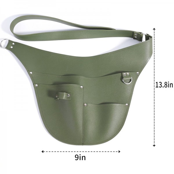 Overseas hot PU leather garden tool cover garden tool belt adjustable forest pliers tool bag