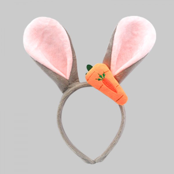 Cartoon rabbit ears radish hair band Judy rabbit animal ears hair accessories Children hair band garden selling hair card wholesale