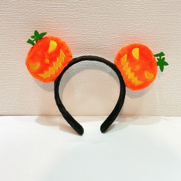 Halloween tiara Glowing pumpkin headband Demon headband Party show props adorn cute funny hair clips