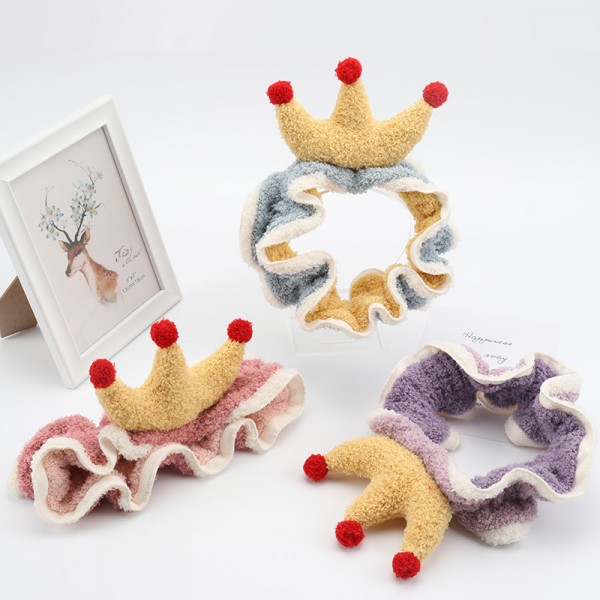 Plush Velvet  crown headband