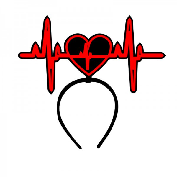 Halloween Christmas heartbeat headband