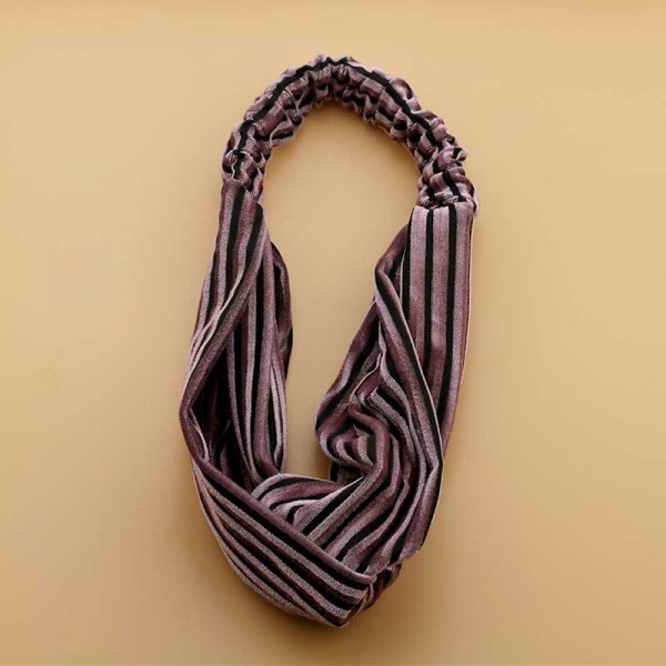 Classic Elastic Head Bands Striped Headband for Make Up and Hair Accessories for Women 