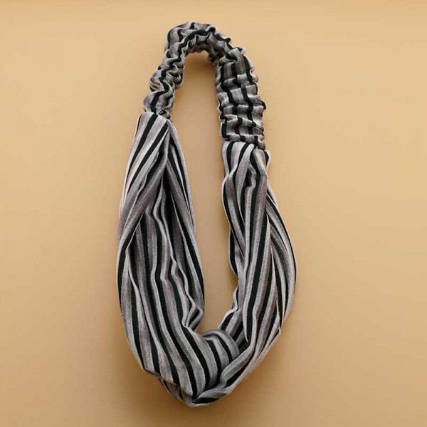 Classic Elastic Head Bands Striped Headband for Make Up and Hair Accessories for Women 