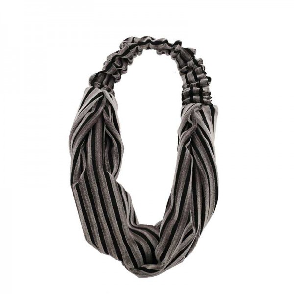 Classic Elastic Head Bands Striped Headband for Ma...