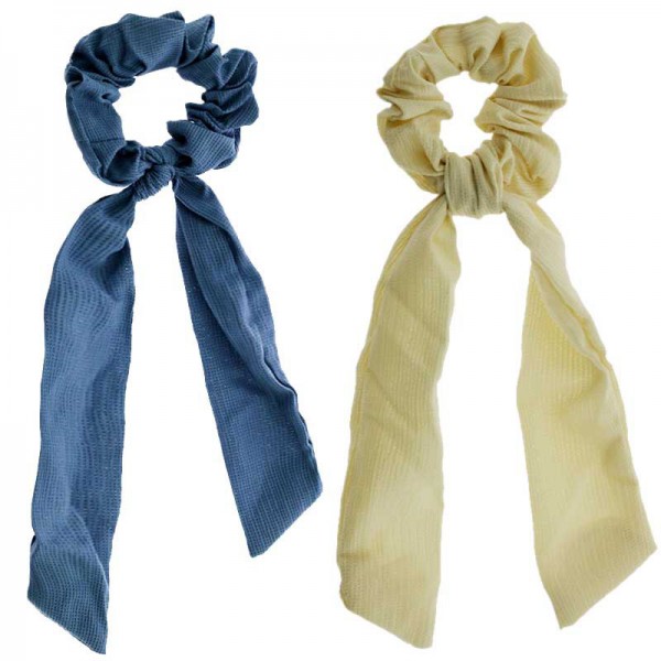 Youkan Fashion Hair Scrunchies Ponytail Holder Long Large Ribbon Hair Scrunchies 