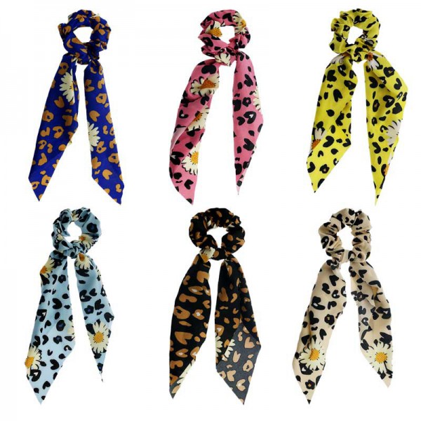Hot sell Flower Pattern Elastic Hair Bands Scarf C...