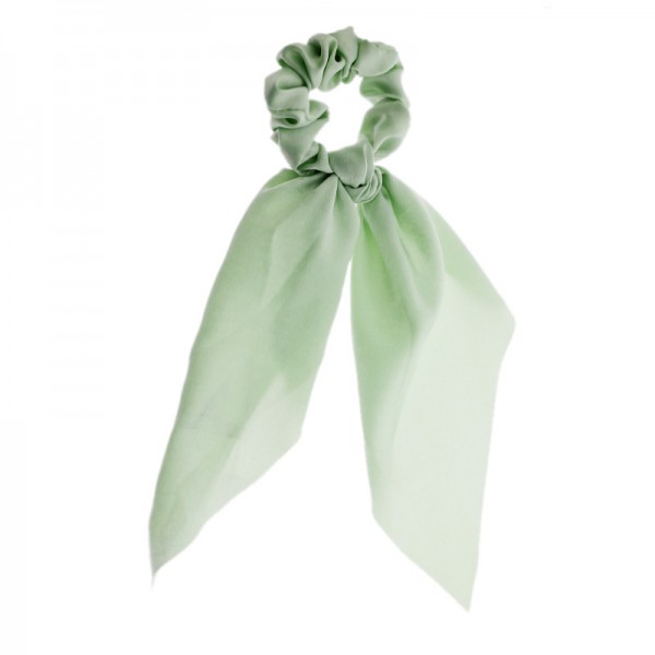 Solid Color Hair Ribbon Scrunchies Girl Elastic Ch...