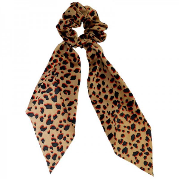 Youkan Fashion Leopard Printing Ponytail Holder Head Scarf  Hair Scarf for women 