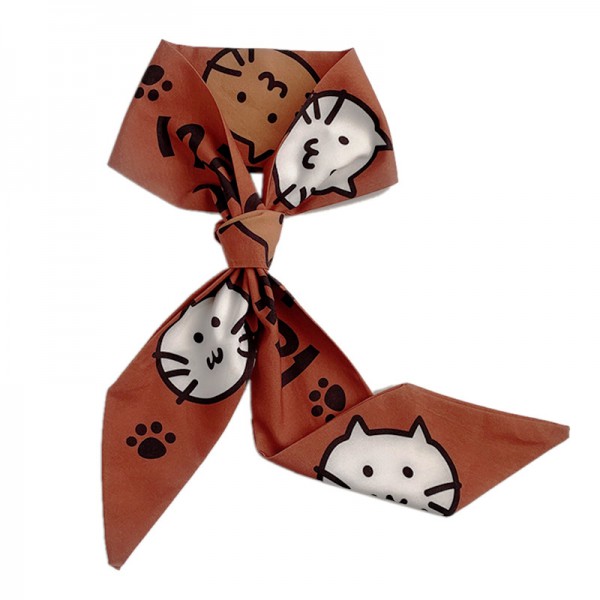 Chiffon Scarf Hair Ribbon Bow Hair Scarf Scrunchies  Hair Ties Ponytail Holder for Women Girls 