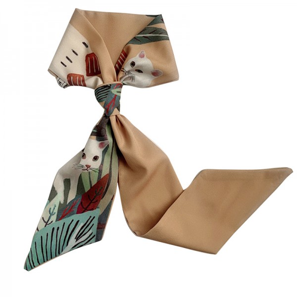 Chiffon Scarf Hair Ribbon Bow Hair Scarf Scrunchie...