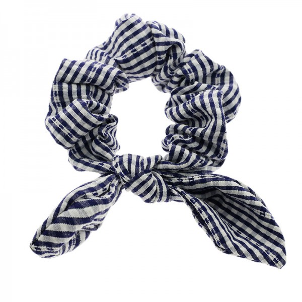 women elastic hair ties fashion cute bunny ear hair bows scrunchies for girls 