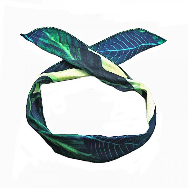 Wholesale Women Headband Printed Turban Vintage Cross Knot Elastic Hair Bands 