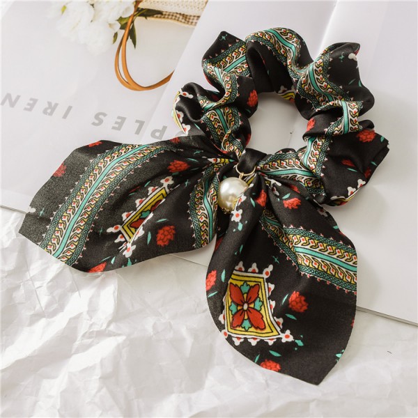 Youkan Fashion big bow hair scrunchies silk hair rope women hair accessories 