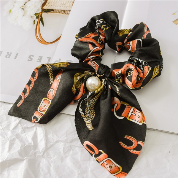 Youkan Fashion big bow hair scrunchies silk hair rope women hair accessories 