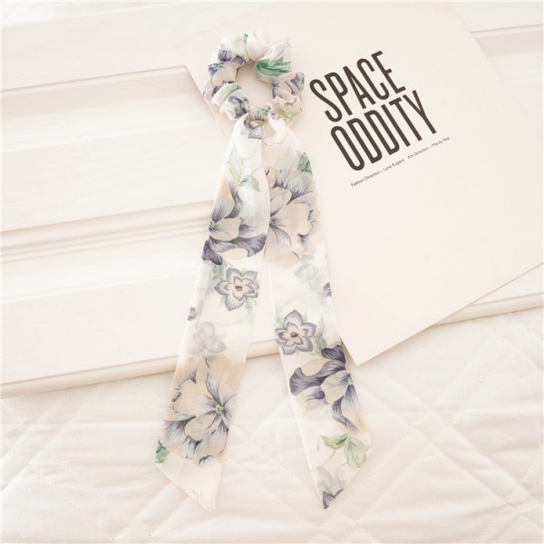 Chiffon Hair Ties Cute No Crease Bowknot Ponytail Holder Hair elastic for Women Girls 