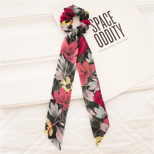 Chiffon Hair Ties Cute No Crease Bowknot Ponytail Holder Hair elastic for Women Girls 