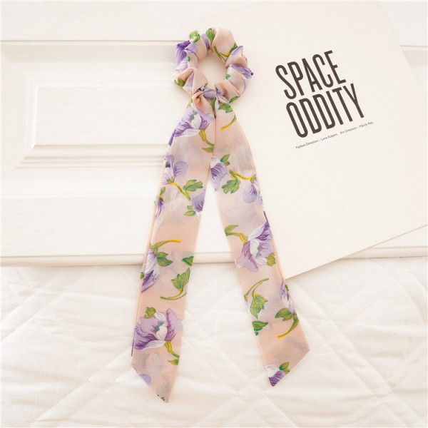 Chiffon Hair Ties Cute No Crease Bowknot Ponytail Holder Hair elastic for Women Girls 