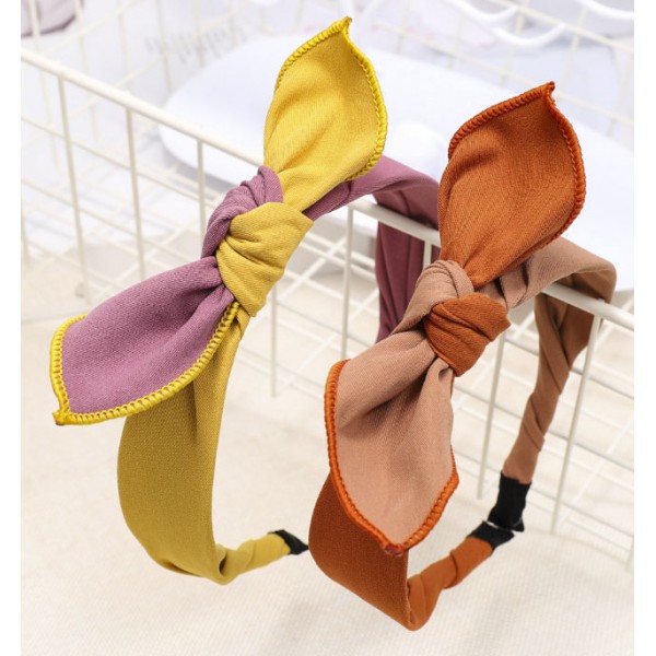 YouKan Fashion Hairband Custom Girls Hairbands Starhope Fabric Ribbon Bow Knot Headband For Women 