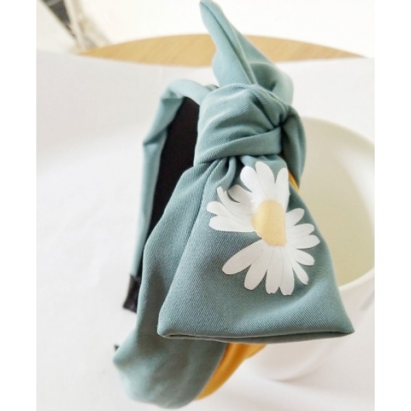 YouKan Fashion Printed Bowknot  Girl Hairbands Baby Headband With Bow